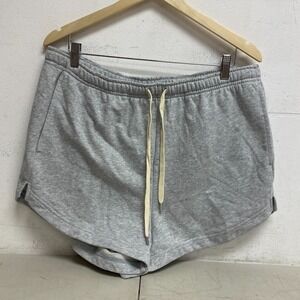 Calia Women's‎ French Terry High Rise Sweat short Light Heather Grey Large NWT